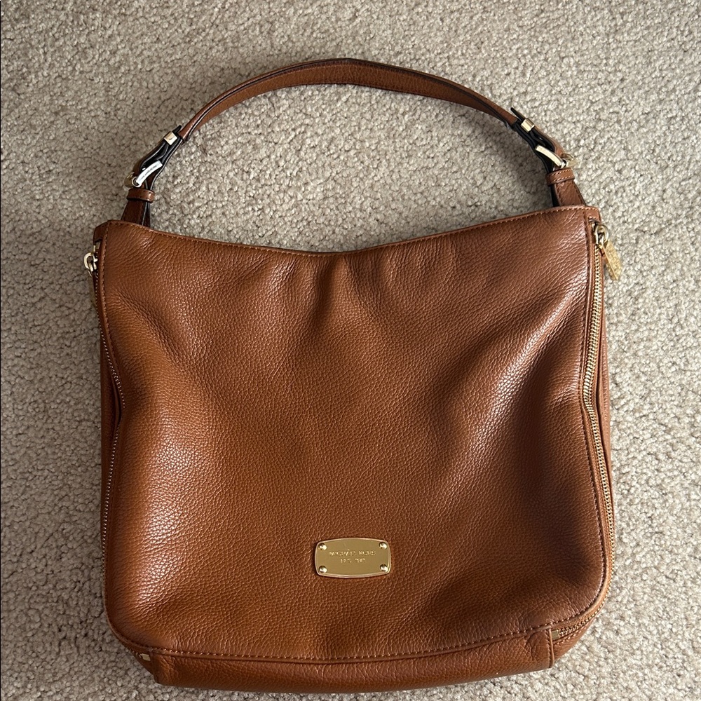 Michael Kors Tan Leather Shoulder Bag